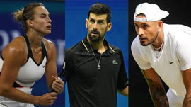 Aryna Sabalenka, Novak Djokovic and Nick Kyrgios