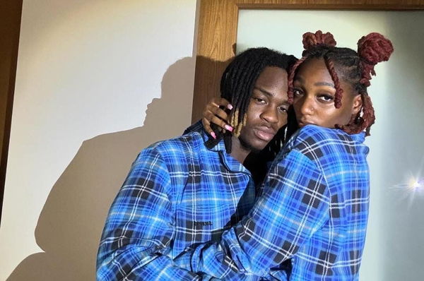 Ashton Jeanty and girlfriend Gabrielle Miller