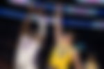 Andre Drummond and Austin Reaves play at Crypto.Com Arena