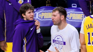 Austin Reaves and Luka Doncic