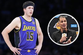 Austin Reaves and Rob Pelinka