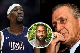 Bam Adebayo Pat Riley Dwyane Wade
