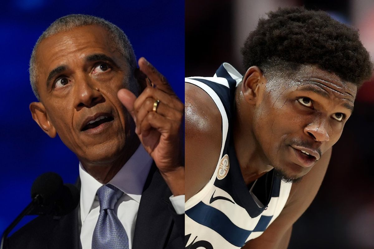 Barack Obama Issues Challenge to Anthony Edwards to Settle Their Beef