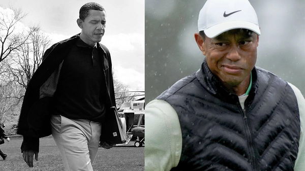 Barack Obama and Tiger Woods Collage