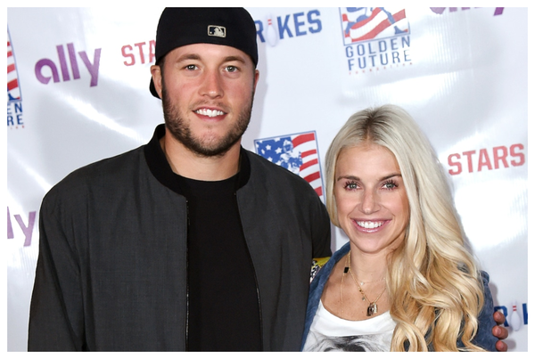 Matthew Stafford and Kelly Hall