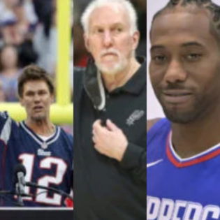 Tom Brady’s Two-Word Reaction Speaks Volumes After Coach Pop Calls for End to Booing Kawhi Leonard
