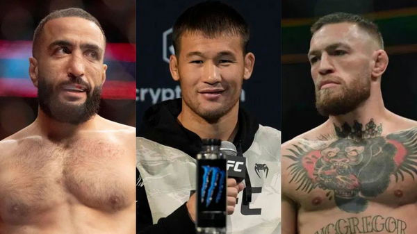 Belal Muhammad, Shavkat Rakhmonov and Conor McGregor