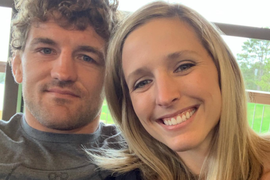Ben Askren and his wife