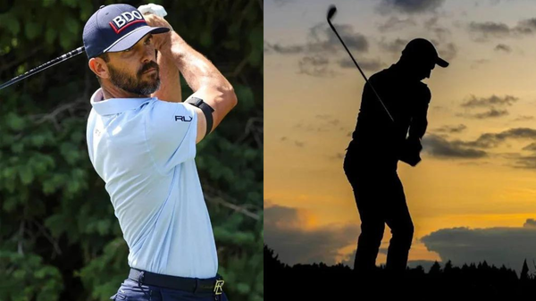 Billy Horschel Golfer Silhouette collage