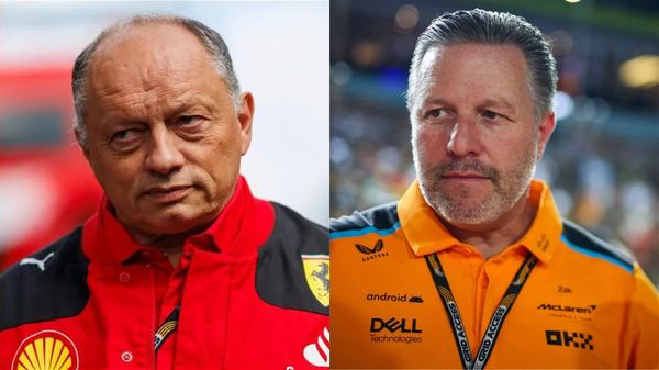 Frederic Vasseur and Zak Brown