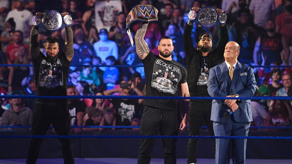 Bloodline of Roman Reigns, Jey Uso, Jimmy Uso and Paul Heyman