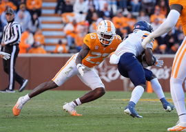 NCAA, College League, USA Football 2024: UTEP vs Tennessee NOV 16 November 23, 2024: Boo Carter 23 of the Tennessee Volu