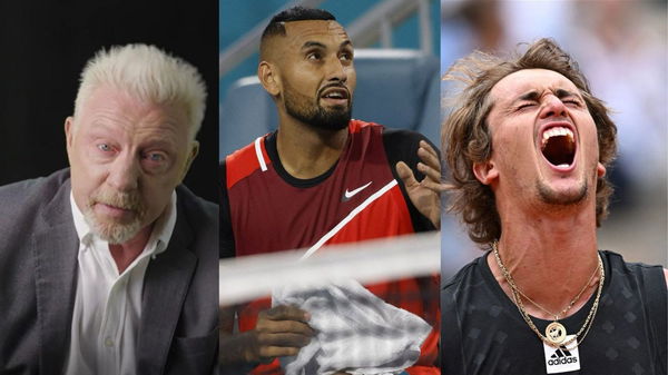 Boris Becker, Nick Kyrgios, Alexander Zverev