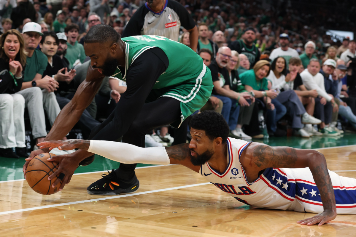 Boston Celtics Jaylen Brown vs Sixers Paul George