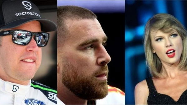 Brad Keselowski, Travis Kelce, Taylor Swift