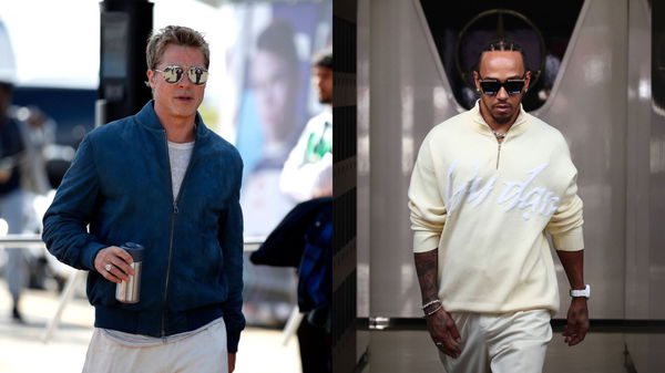 Brad Pitt and Lewis Hamilton