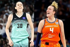 Breanna Stewart and Marina Mabrey