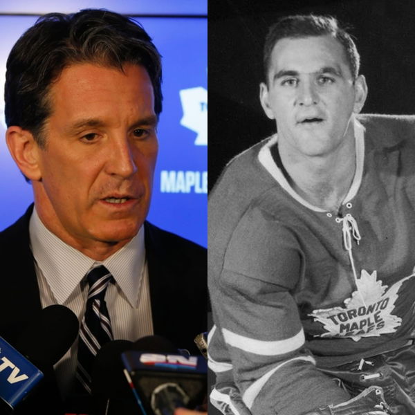 Brendan Shanahan (L) and Bob Baun (R)