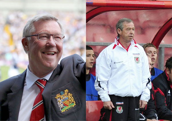 Brian Flynn and Sir Alex Ferguson 1