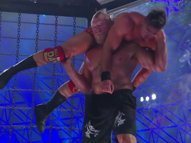 Brock Lesnar Throws Young WWE Superstar 20 ft Down During Brutal