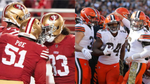 Browns and 49ers