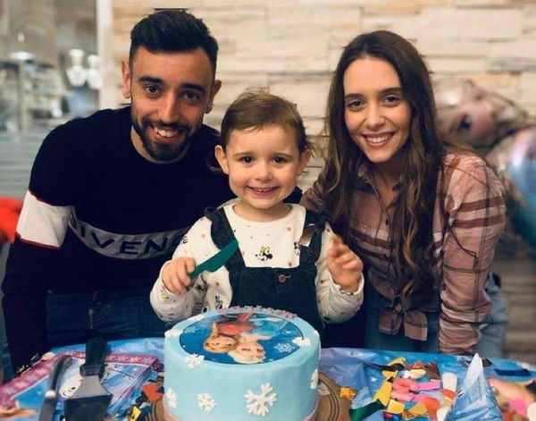 Bruno Fernandes and wife