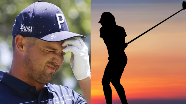 Bryson DeChambeau Female Golfer Silhouette Collage