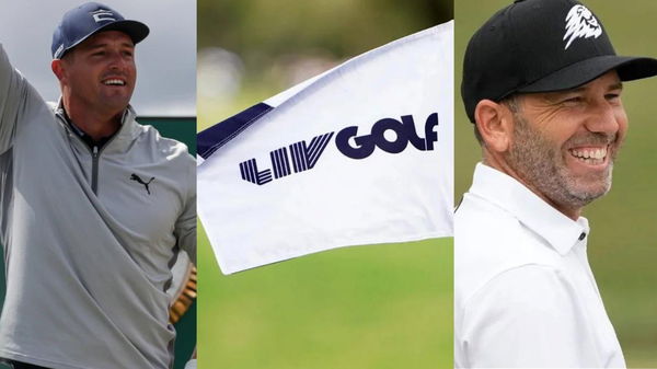 Bryson DeChambeau LIV Golf Sergio Garcia Collage