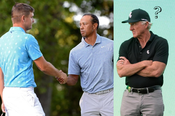 Bryson DeChambeau, Tiger Woods, and Greg Norman