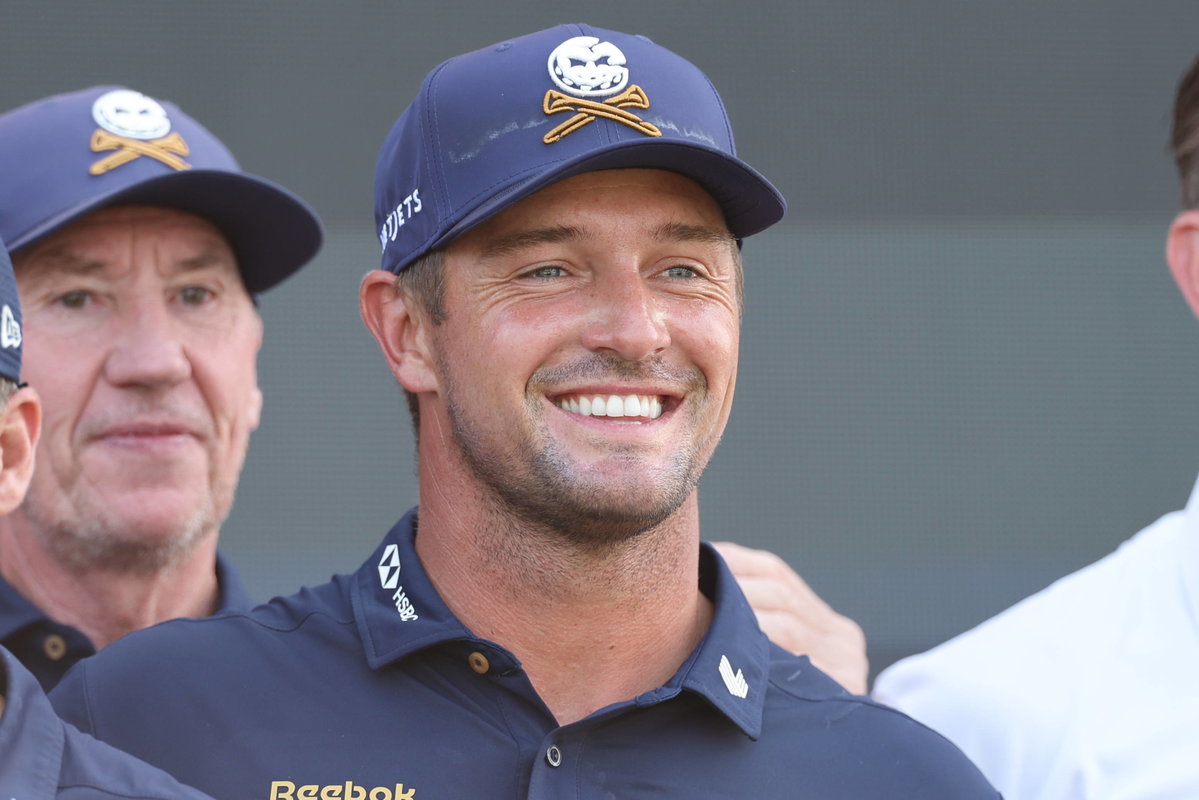 Cameras Catch Bryson DeChambeau With GF Mikayla Demaiter as Couple Finally Goes Public at LIV Golf Finale