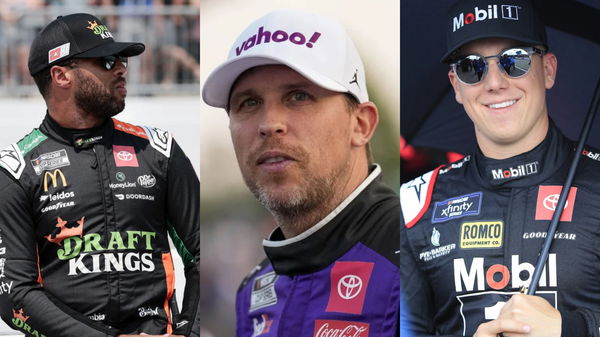 Bubba Wallace, Denny Hamlin, John Hunter Nemechek