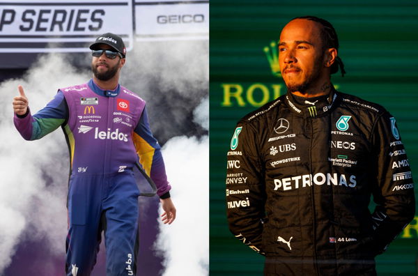 Bubba Wallace, Lewis Hamilton