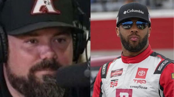 Bubba Wallace and Freddie Kraft