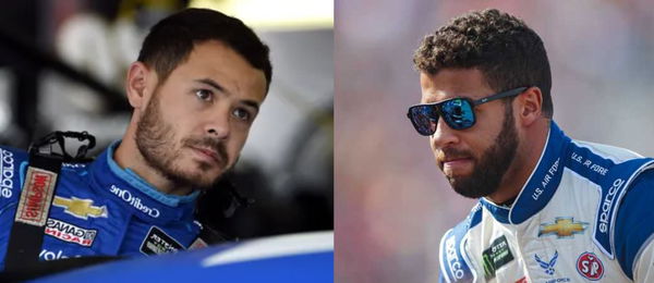 Bubba Wallace and Kyle Larson