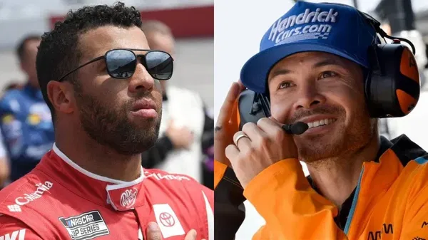 Bubba Wallace and Kyle Larson