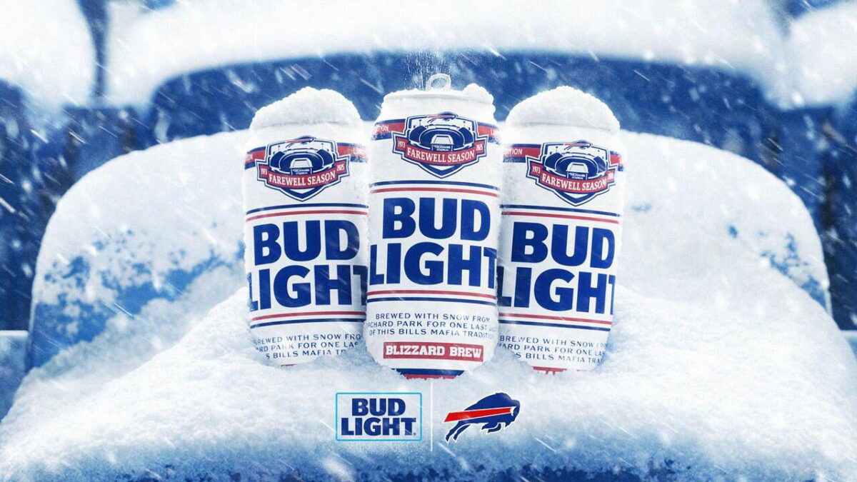 Bills’ Wildest Tradition Just Became a Beer as Bud Light Makes Buffalo’s Snowstorms Drinkable