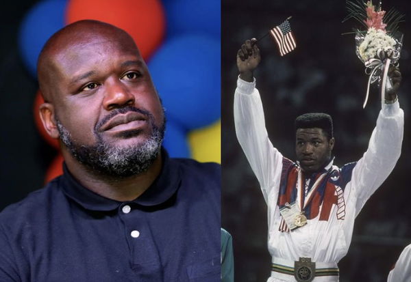 Shaquille O’Neal and Ray Mercer Collage