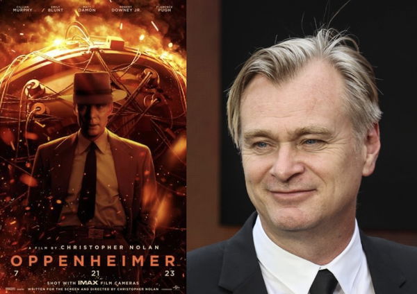 Oppenheimer and Christopher Nolan Collage