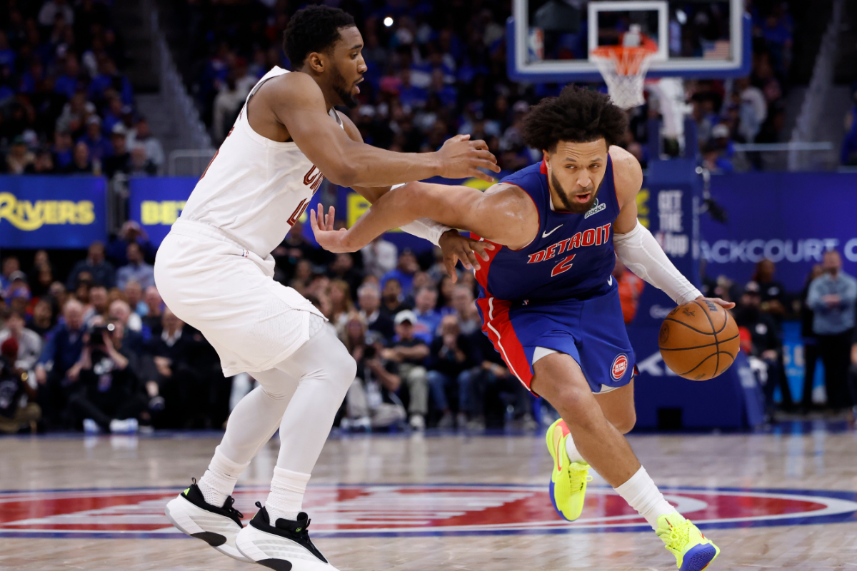Detroit Pistons star Cade Cunningham and Donovan Mitchell