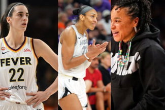Caitlin Clark, A'ja Wilson and Dawn Staley Credit: IMAGO