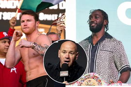 Canelo Alvarez, Dana White, Terence Crawford