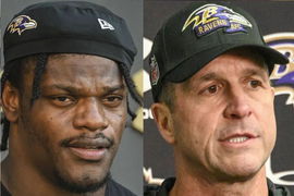 Lamar Jackson, John Harbaugh