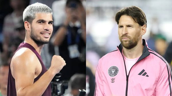 Carlos Alcaraz and Lionel Messi
