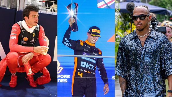 Carlos Sainz, Lando Norris &#038; Lewis Hamilton