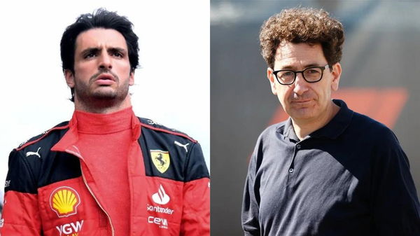 Carlos Sainz and Mattia Binotto