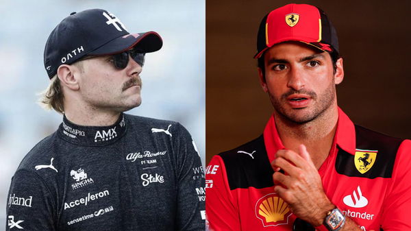 Valtteri Bottas (L) and Carlos Sainz (R)