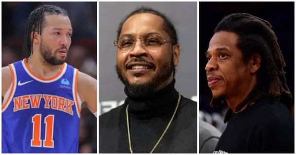 Carmelo Anthony, Jay Z, Jalen Brunson