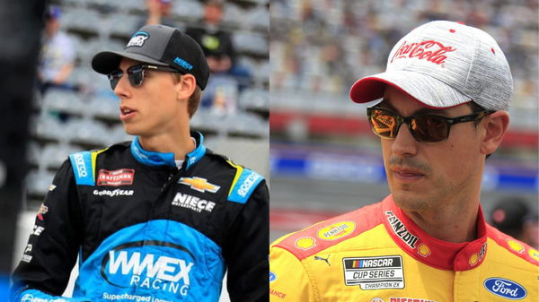 Carson Hocevar and Joey Logano