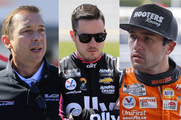 Chad Knaus, Alex Bowman, and Chase Elliott