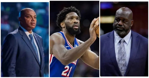 Charles Barkley, Joel Embiid, Shaquille O&#8217;Neal